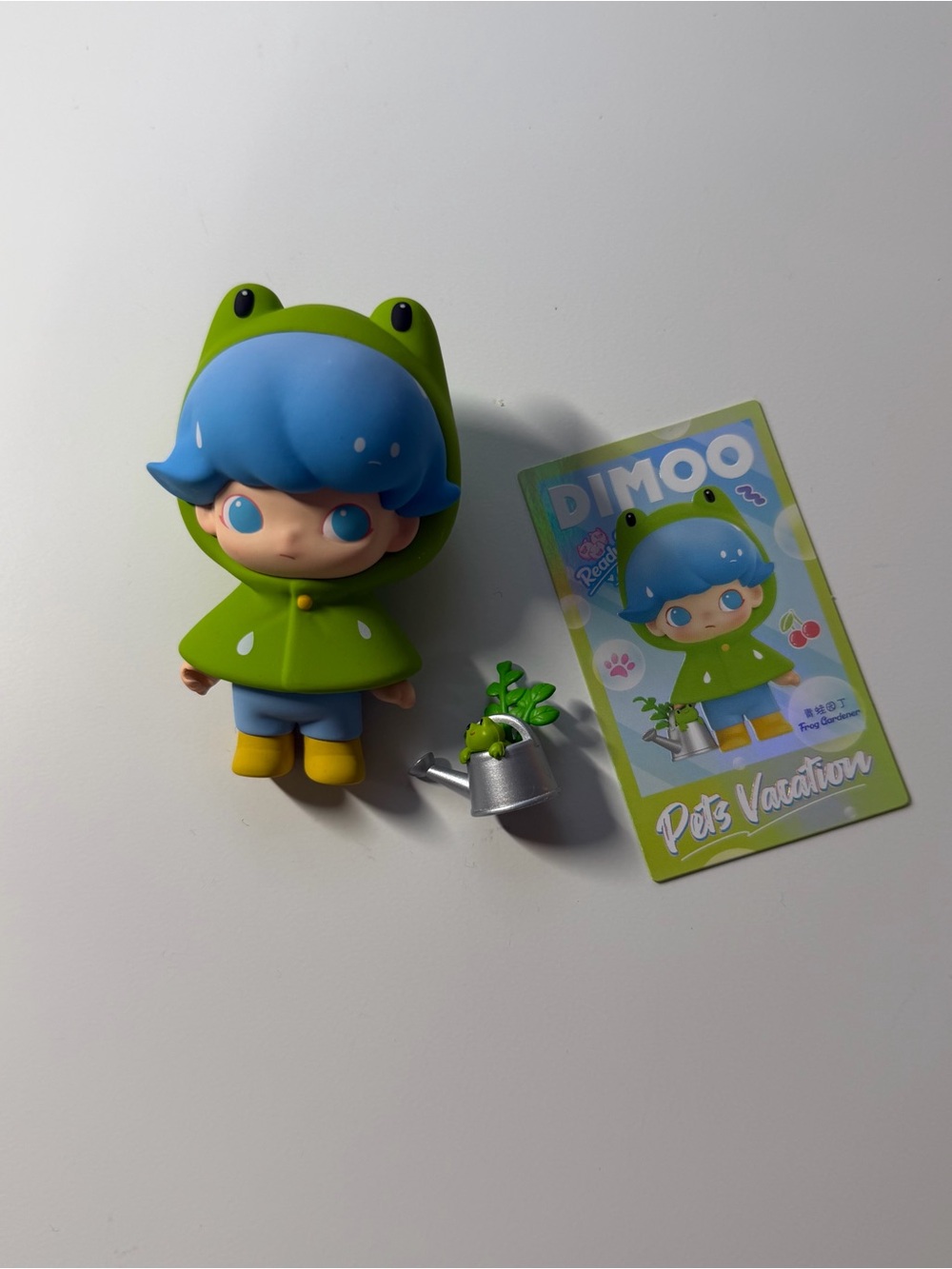 Pop Mart Dimoo Pets Vacation Frog Gardener Blind Box Figurine